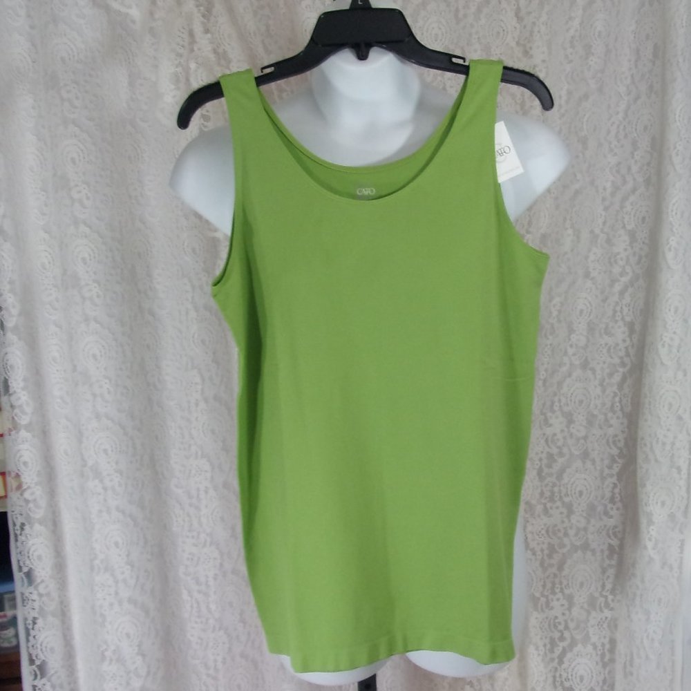 Tank Top Smoothing Top Lime Green Size L NWT
